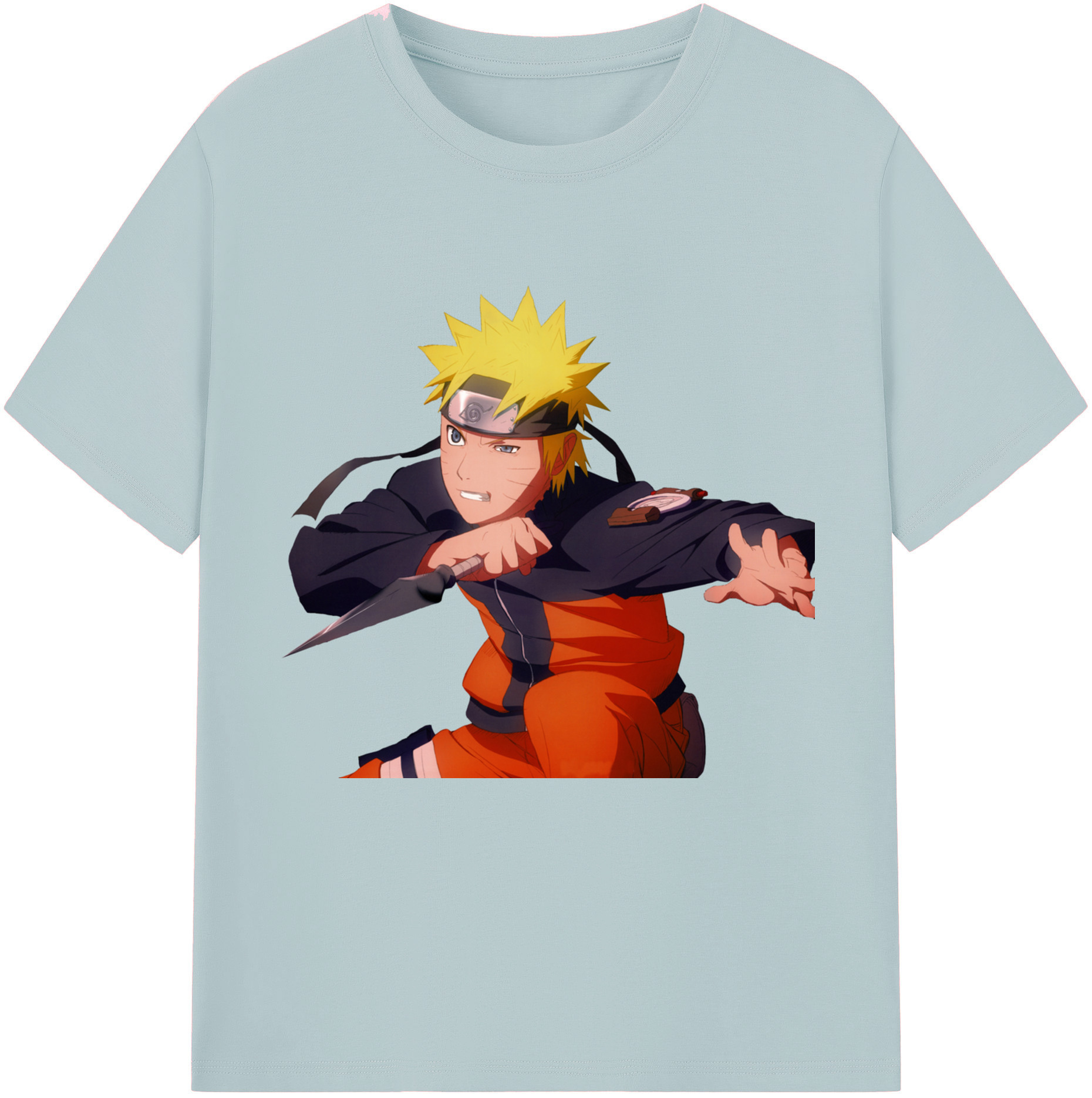 （画像用） NARUTO -ナルト- うずまき ナルト Uzumaki Naruto 綿100％半袖Tシャツ（フロントプリント）